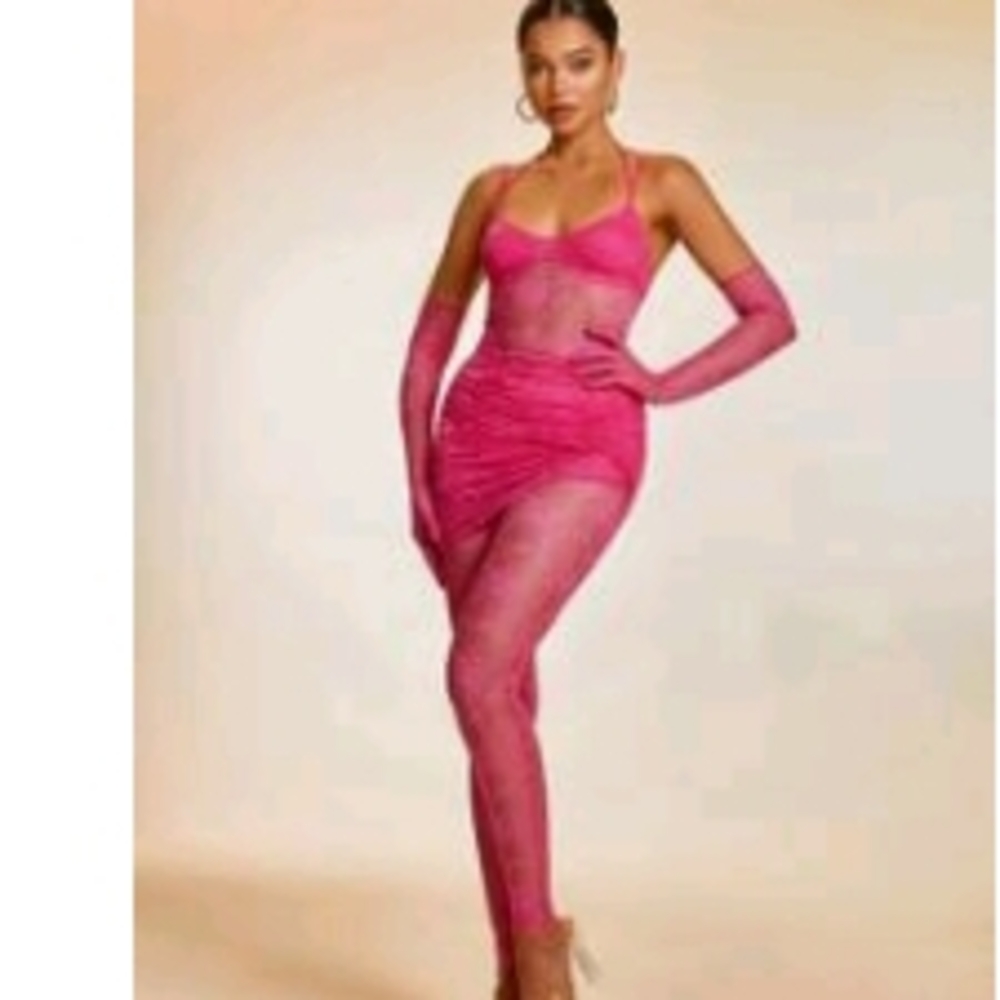 Lace Pink Jumpsuit